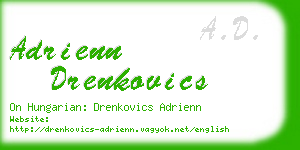 adrienn drenkovics business card